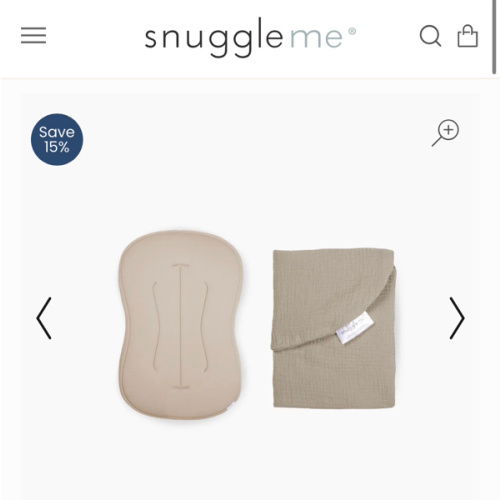 Lounger Curve + Muslin Cover Set | Birch