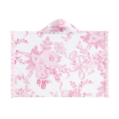 LoveShackFancy Damask Baby Beach Hooded Towel UPF 50+
