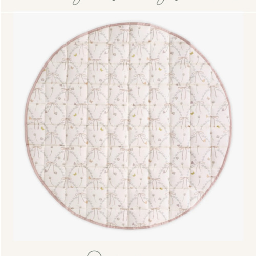 Bows & Butterfly Kisses Play Mat - Pink