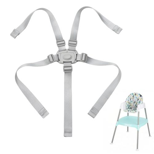 High Chair Straps Compatible with Evenflo 4 in 1 high Chair, Replacement Harness Straps Fit for Graco, Chicco, Baby Trend and Ingenuity high Chair, Universal Adjustable Safety Belt