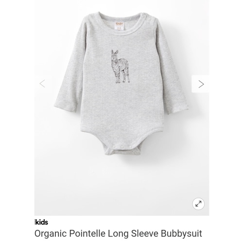 Organic Pointelle Long Sleeve Bubbysuit