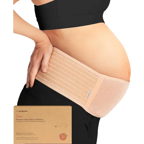 KeaBabies Maternity Belly Band for Pregnancy - Soft & Breathable Pregnancy Belly Support Belt, Pelvic Support Bands,Tummy Band Sling for Pants, Pregnancy Back Brace (Classic Ivory, M/L)