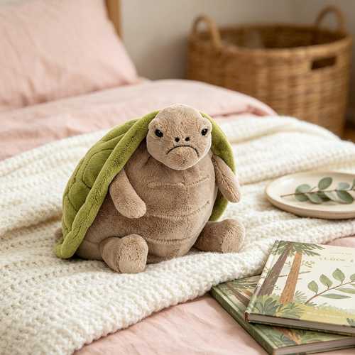 Jellycat Cute Angry Turtle Plush Toy, Soft Reptile Plush Toy, A Gift for Nature Lovers and Children
