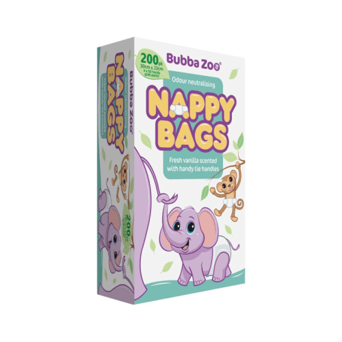 Bubba Zoo Nappy Bags 200 Pack