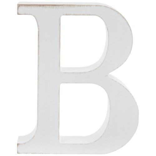White Letter Wood Decor