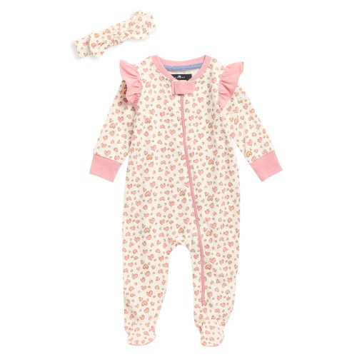 7 For All Mankind Footie & Headband Set (Women) | Nordstromrack