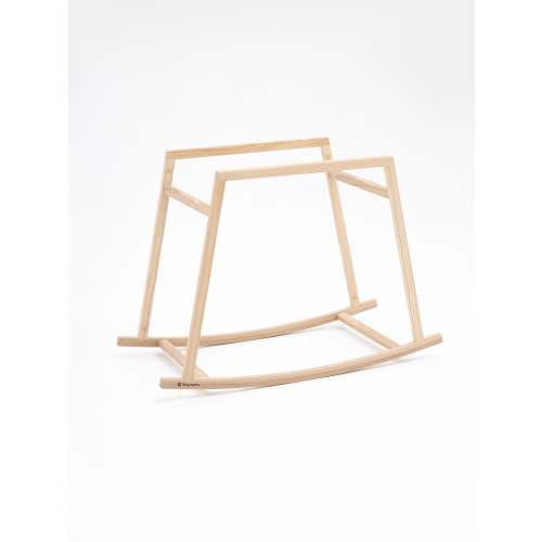 Nut Wood Wooden Rocking Stand for Standard Baby Moses Basket by Anzy Home