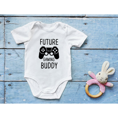 Future Gaming Buddy Baby Onesi - Baby Boy Onesi - Daddy Onesi - Funny Shirts - Baby Gift - Little Gamer Baby Onesi - Gift For Baby