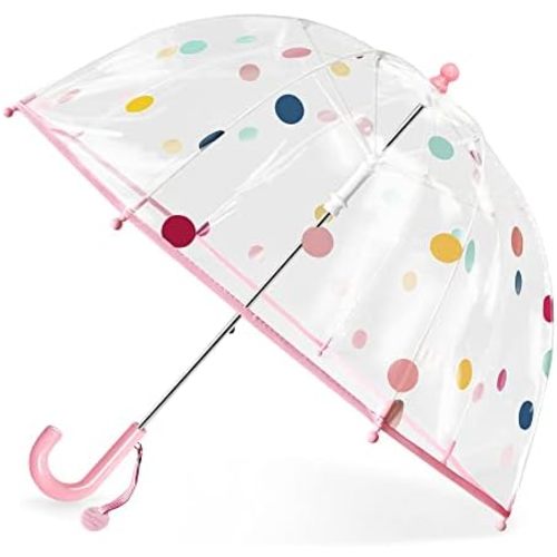 RONIARE Kids Clear Bubble Umbrellas for Rain Dome Windproof Umbrella for Kid Girls and Boys