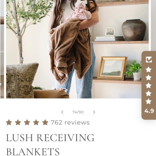 LUSH RECEIVING BLANKETS