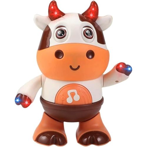 Dancing Cow Toy for Babies - Electric Musical Plush Cow with Fun Songs & Moves, Interactive Baby Toy for Baby, Cute Toddler Gift & Sensory Learning