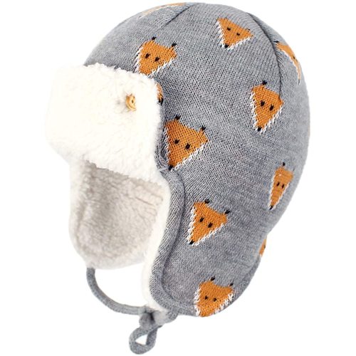 Zando Baby Winter Hat and Mitten Set Size - Cute Fleece Sherpa Lined Warm Beanie for Toddler Kids Newborn Boys Girls