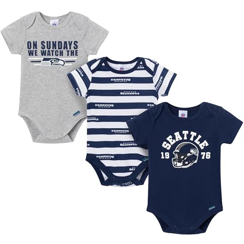 Gerber NFL baby-boys Nfl 3-pack Onesie Bodysuit