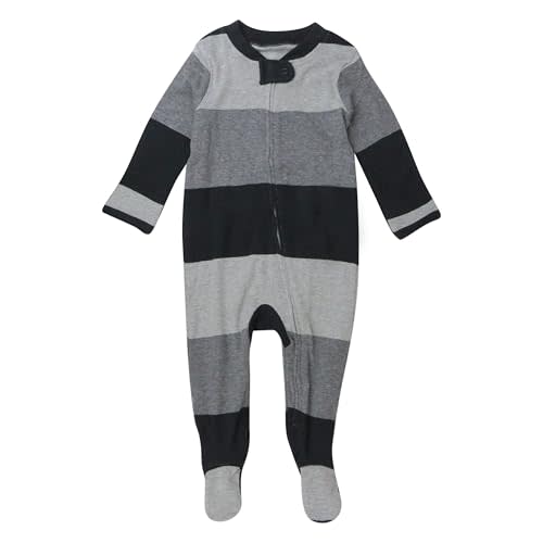 HonestBaby Baby Celebration Sleep & Play Footed One-Piece Pajama Sleeper 100% Organic Cotton