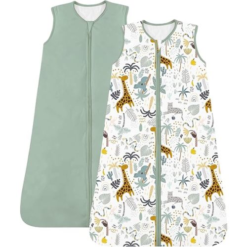 Baby Sleep Sack, 1.0 TOG Cozy Wearable Blanket, Soft Sleeping Bag with Zipper, Toddler Sleep Sack 0-3-6-12-24-3T