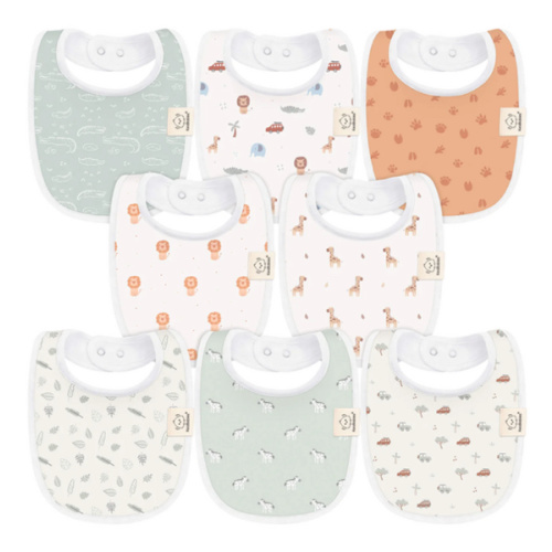 8-Pack Urban Drool Bibs