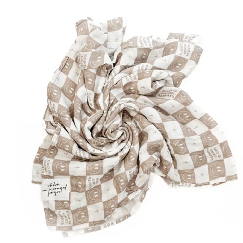 God is Good Always Smiley and Cross Swaddle Blanket – AmorClothingCo.