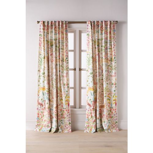 Organic Cotton Tales Menagerie Printed Curtain
