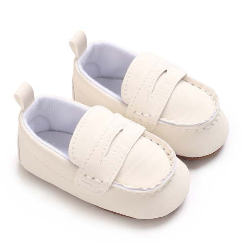 Luogg Spring And Summer Children Baby Toddler Shoes Boys And Girls Flat Sole Light Solid Color Slip On Comfortable Casual Shoes Size 0-3 Months White