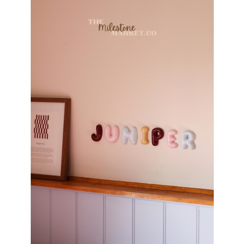 Personalised 3D Bubble Letters Name | Hand Created Nursery Decor, Kids Wall Art