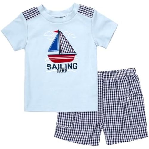 Baby Essentials Infant Boy T-shirt and Shorts Clothing Set, Spring & Summer Toddler Outfit Gift Set,12 months to 24 months