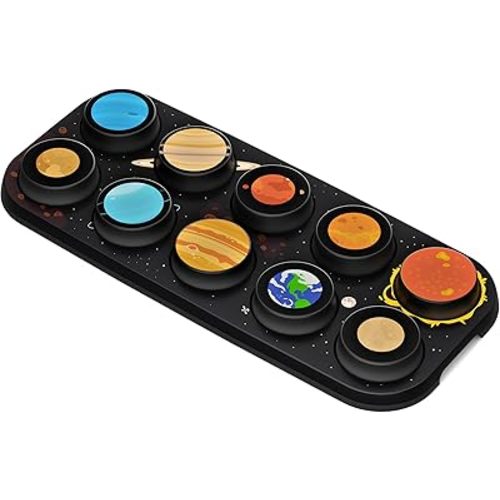 Boppo Our Solar System Toppo - Interchangeable Expansion for Boppo Screen-Free Tablet - Educational Handheld Games and Activities for Kids