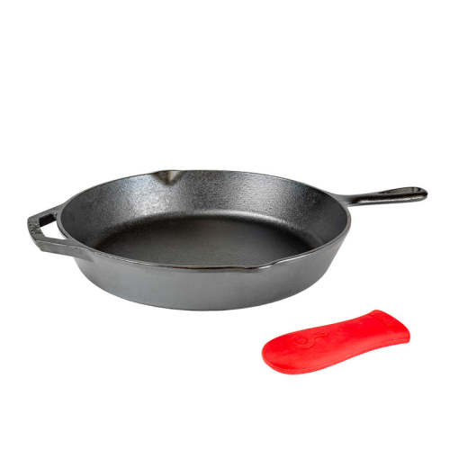 12 Inch Cast Iron Skillet with Handle Holder