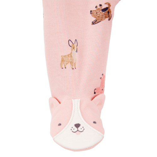 Baby Girl Dog Print 2-Way Zip Cotton Sleep & Play Pajamas - Pink - Carter's | Carter's