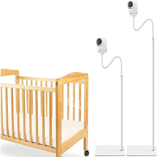 iTODOS Baby Monitor Floor Stand Holder Compatible with Vtech VM901/VM919/VM819/VM924/VM776/VM818 Baby Monitor,Keep Baby Away from Touching,Strong and Heavy Metal Materials,More Safety