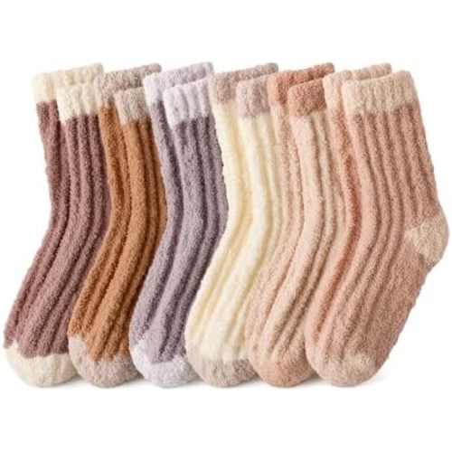 Fuzzy Socks For Women Warm & Cozy Gifts Winter fluffy Socks Womens Cozy Home Soft Sleeping Slipper Sock