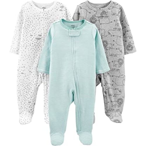 Simple Joys by Carter's Baby-Boys 3-Pack Sleep and PlayFootie