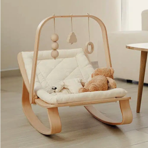 LEVO Baby Rocker in natural wood – Charlie Crane Paris
