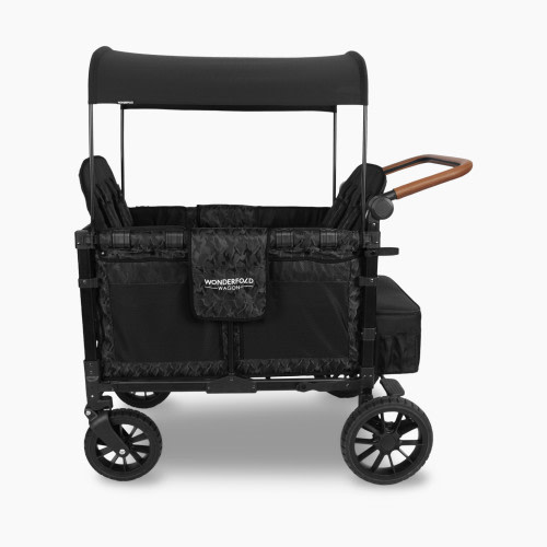 WonderFold Wagon W4 Luxe Quad Stroller Wagon (4 Seater) - Black Camo
