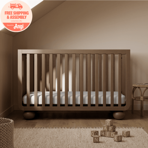 Art of Nursery by Storkcraft Amalfi Deluxe 5-in-1 Convertible Crib with with Bonus Toddler Guardrail, Hazelnut