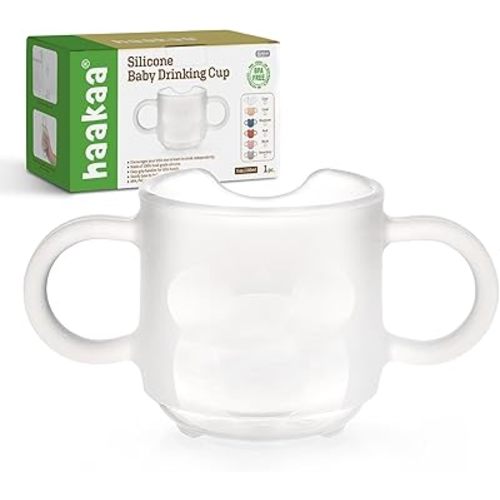 haakaa Silicone Toddler Cups, BPA Free Drop-proof Training Cups for Baby 6 Months+, 5 Ounce