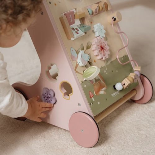 Little Dutch Pushchair with Activity Game Board Wooden Baby Toddler Pink Fairy Garden : Amazon.de: Baby Products