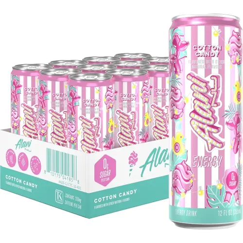 Alani Nu Cotton Candy Sugar Free Energy Drink (Pack of 12)