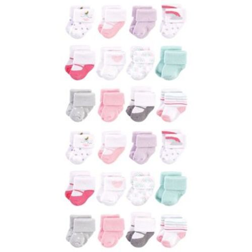 Hudson Baby Cotton Rich Baby Terry Socks 24-Pack