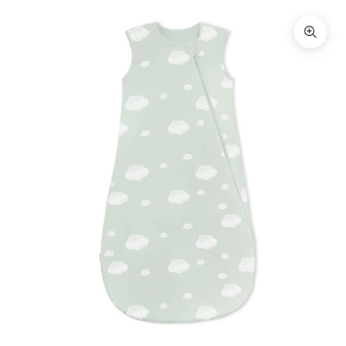 Organic Sleeveless Sleep Sack 0.5 TOG - Green Sky