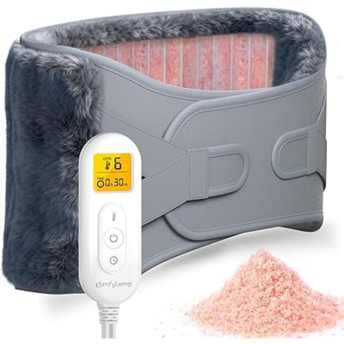 Comfytemp Heating Pad for Lower Back, Himalayan Salt Weighted Heating Pad