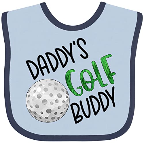 inktastic Daddy's Golf Buddy with Golf Ball Baby Bib