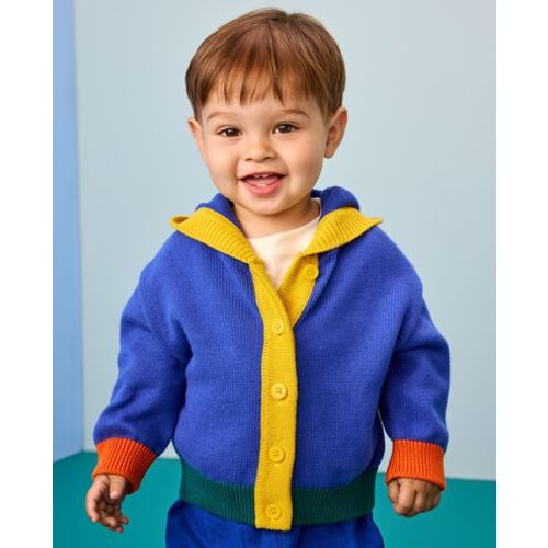 Baby Colorblock Sweater Jacket