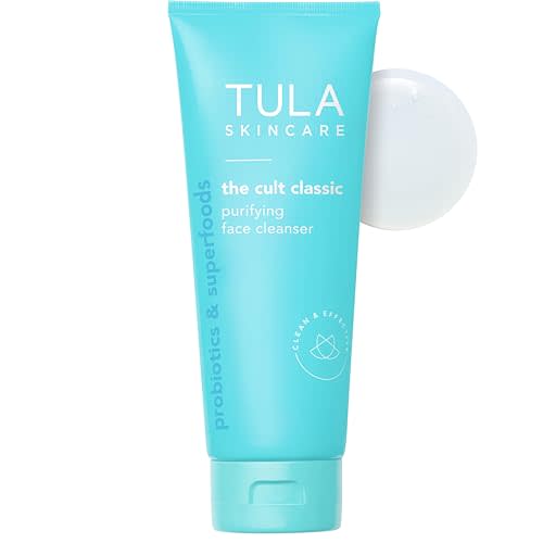 TULA Skin Care Cult Classic Purifying Face Cleanser - Gentle and Effective Face Wash, Makeup Remover, Nourishing and Hydrating