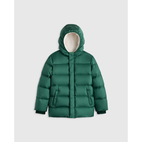 Heavyweight Down Puffer Coat - Kid in Dark Green