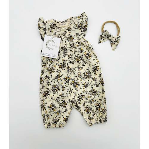 Jennifer Jumper Set - Vintage Floral – Olive and Cradle