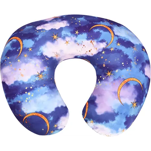 DILIMI Nursing Pillow Cover Stretchy Removable Cover for Breastfeeding Pillows, Ultra Soft Comfortable Slipcover for Baby Girl and Boy, Moon