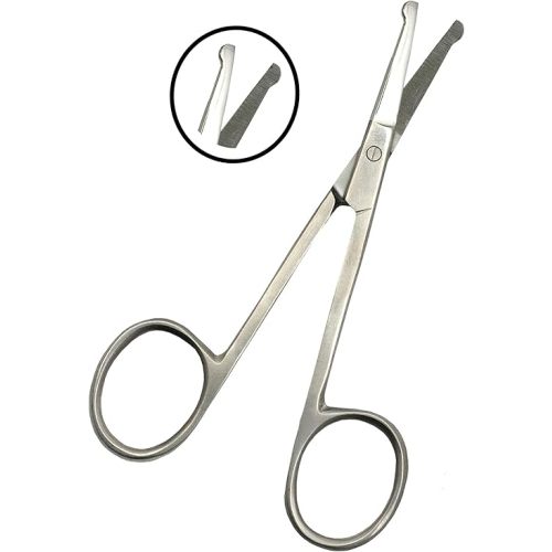 Baby Nail Trimmer with Round Tip – Safety Blunt Stainless Steel Scissors for Newborn Children & Infant. Baby Shears