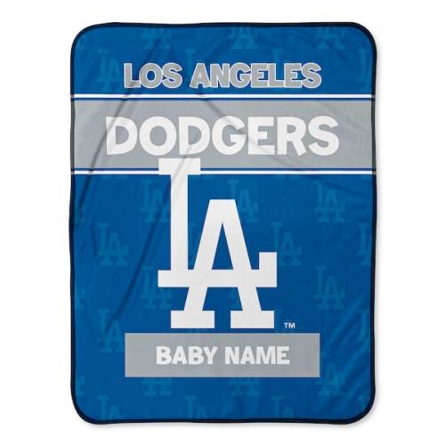 Los Angeles Dodgers  Chad & Jake 30" x 40" Personalized Baby Blanket