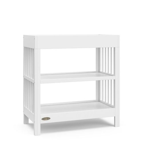 Graco Teddi Changing Table with Water-Resistant Changing Pad White