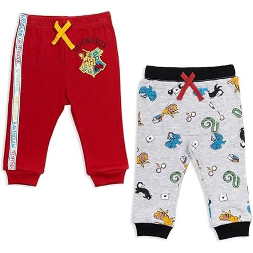 Harry Potter Gryffindor Hufflepuff Ravenclaw Slytherin Baby 2 Pack Pants Newborn to Infant